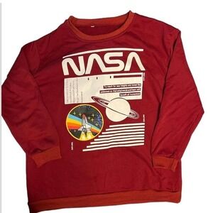 Crewneck sweatshirt‎ NASA, brick red size Large. women